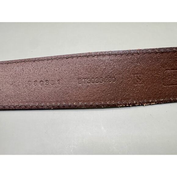 Vintage Fossil Women’s Wide Leather Ranger Belt Brass-Tone Buckle Size S main image 5